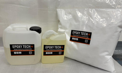 Kit Epoxy Tech RE35 Transparente para primario y bacheo de 4 litros