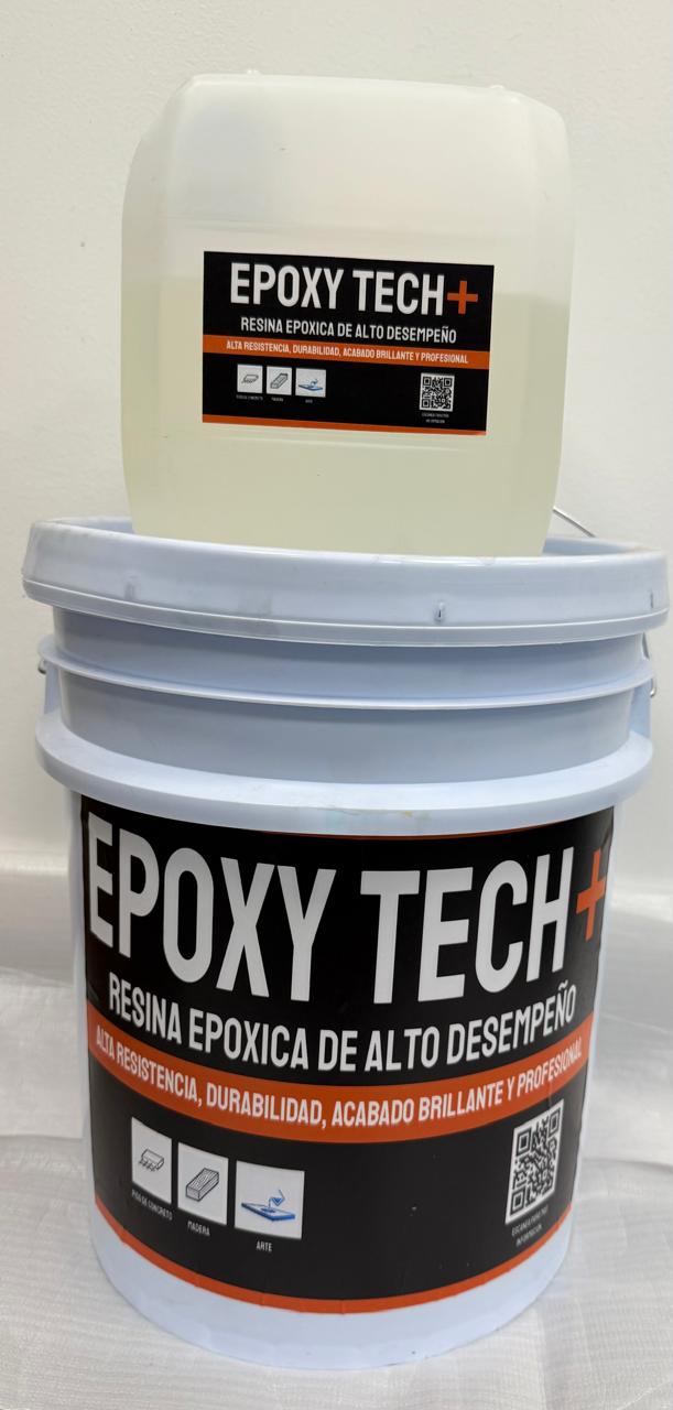 Kit Epoxy Plus RE35 transparente para primario y bacheo de 16 litros
