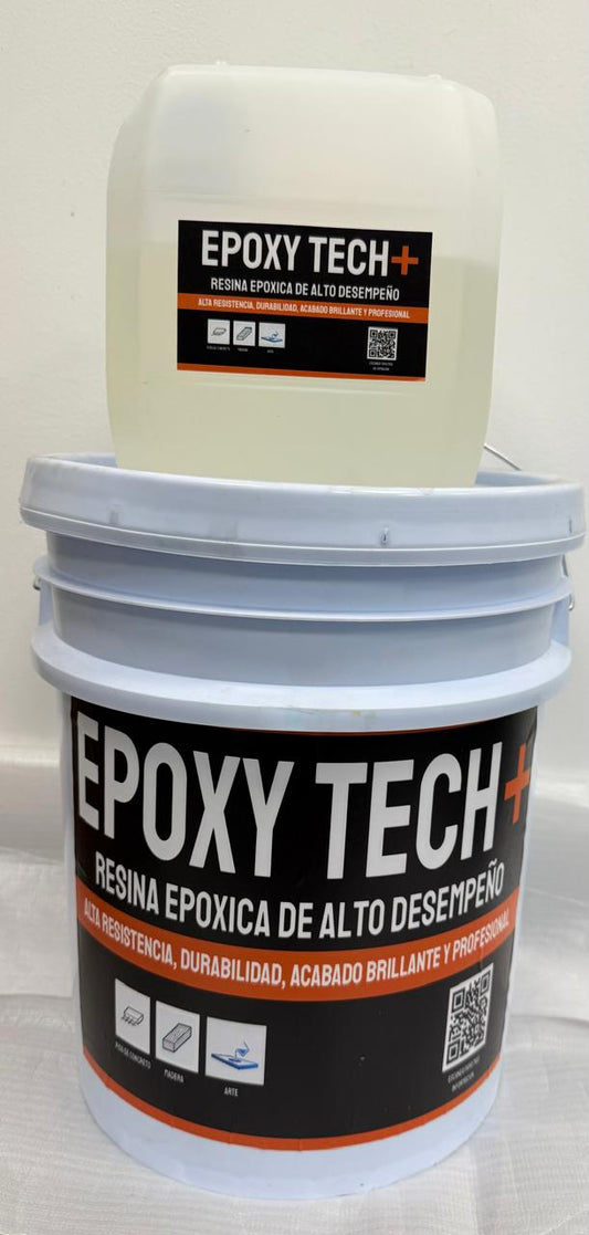 Kit Epoxy Plus RE35 transparente para primario y bacheo de 16 litros