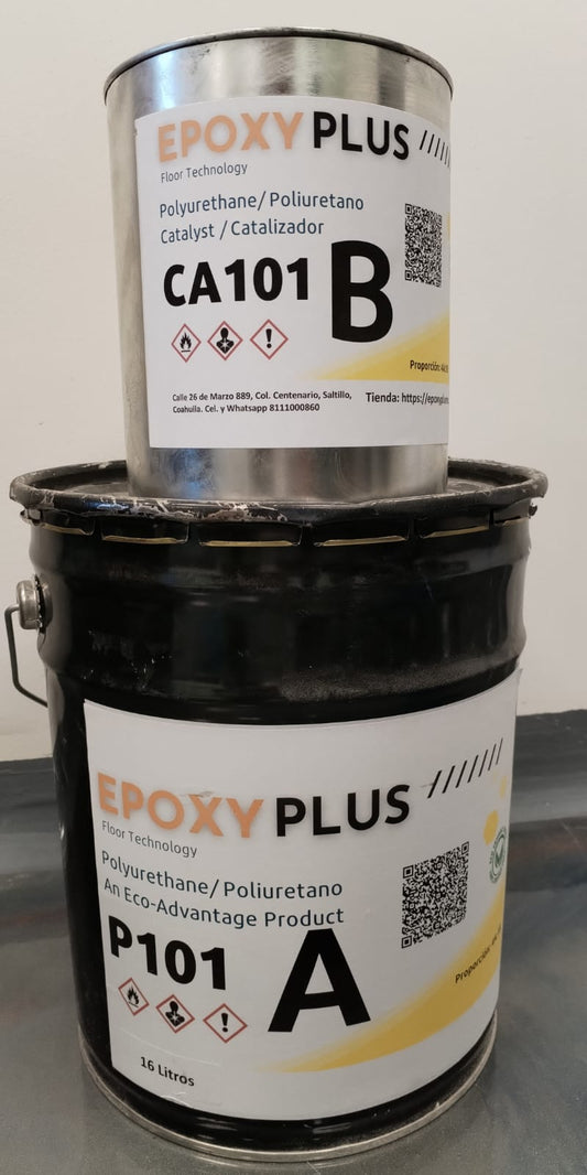 kit Epoxy Plus P101 Poliuretano trasparente 20 litros.